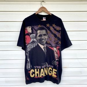 Vintage Barack Obama T-Shirt We Can Change Size XL (M)